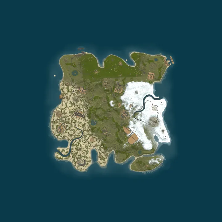 Map of [AU] Rust Deluxe 3x | Solo/Duo | Weekly Map Wipe - Wiped 1 hour