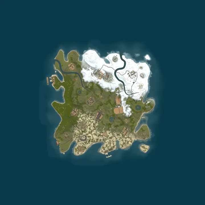 Map of A Shockbyte Rust Server