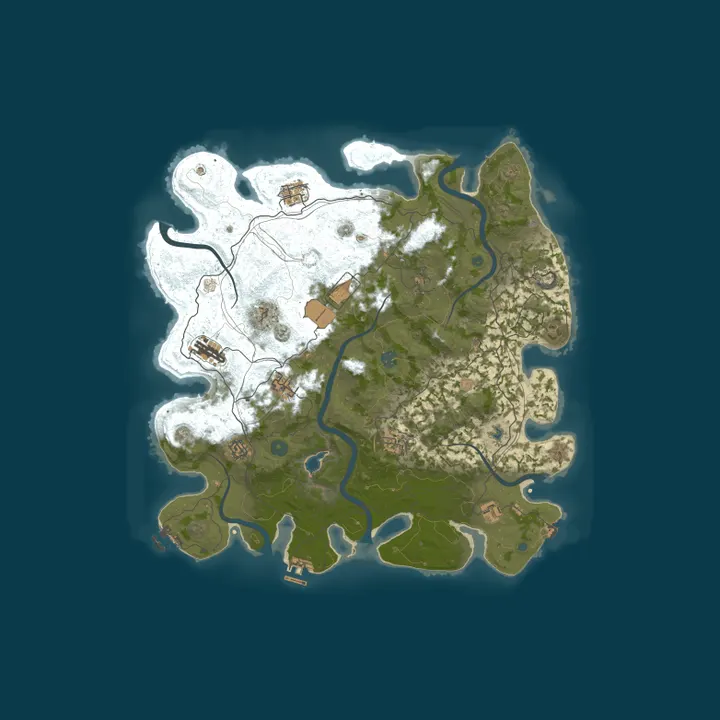 Map of EasyRust 2 | No Decay | Monthly