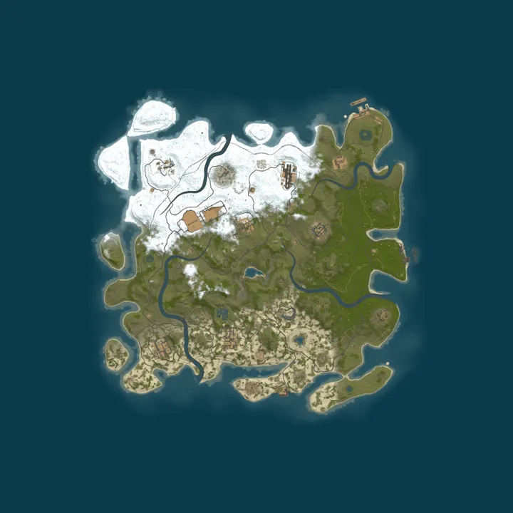 Map of ●ZOMBIE● Sinister Rust PVP|Raidable Base|SkillTree|Share BP