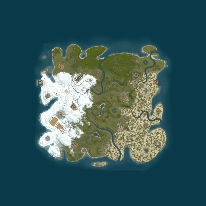 Map of Isle Of RustCraft | PVE | PVP | Custom MMORPG