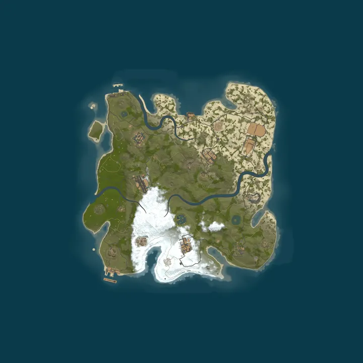 Map of The Rust Bucket QUAD SQUADS