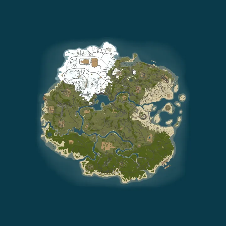 Map of Rustakins 2x Monthly | Solo/Duo/Trio | Shared BPs
