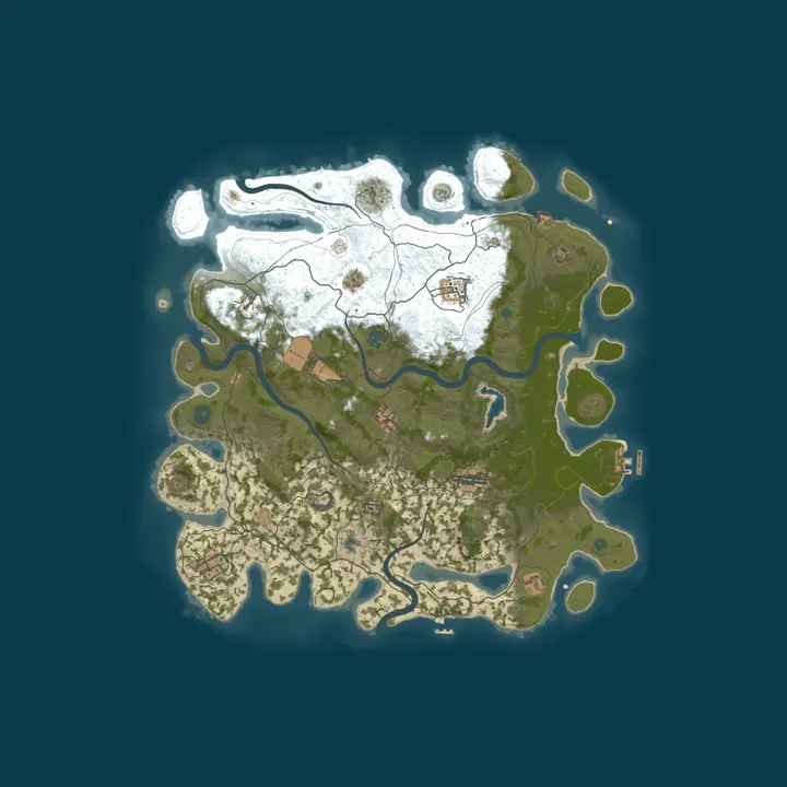 Map of Rust and Chill | Monthly PVE/PVP | 2x Resources