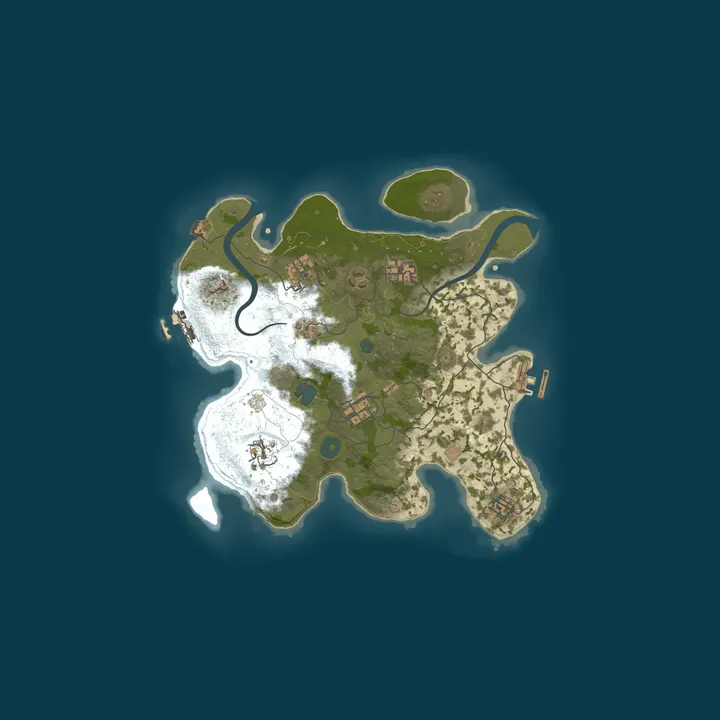 Map of UCloud Game Zone Rust Server