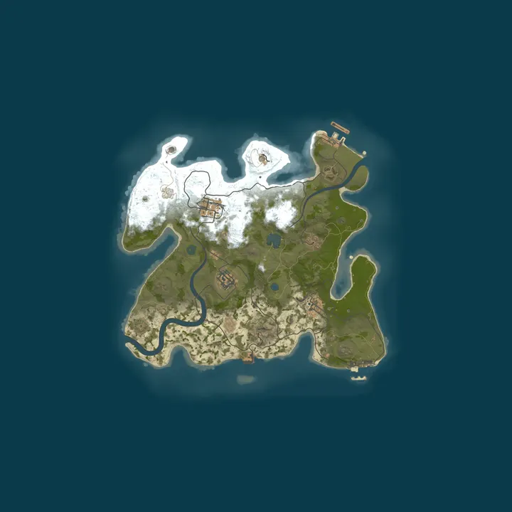 Map of UCloud Game Zone Rust Server
