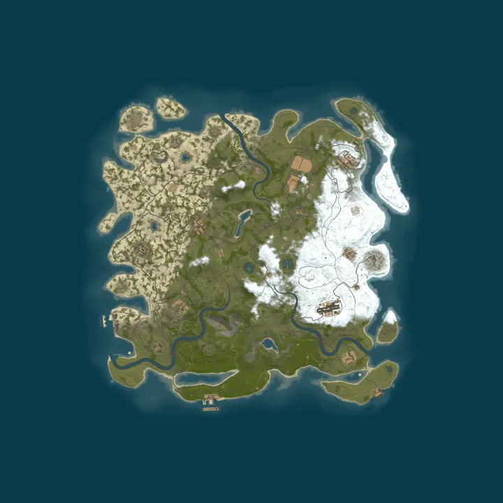 Map of RustMasters | US | 3x | PvP
