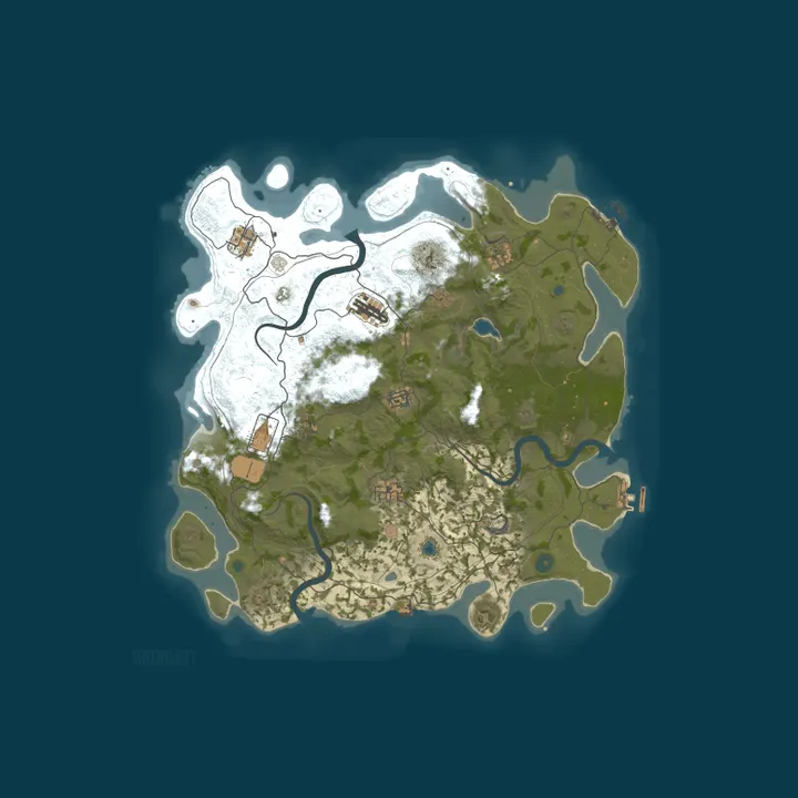 Map of #3 BroRust X50/X100|G WIPE 06.10|MAX5|NoBP|Loot+|Copter