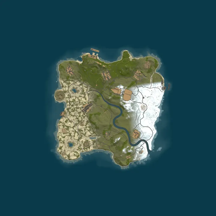 Map of [AU/NZ] Sydney #2 Small 3k custom map build on roads