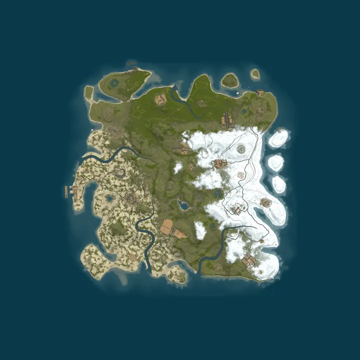 Map of Rust Ireland - 3x - Max4 | Scrap+ | 50% Upkeep | Biweekly