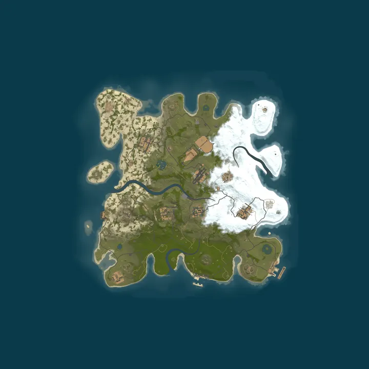 Map of Rust Server