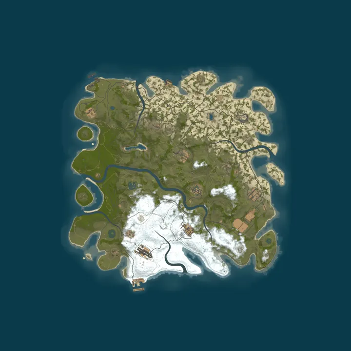 Map of Rusterz.com | Modded 2x All Biomas | MAPWIPE 5.10