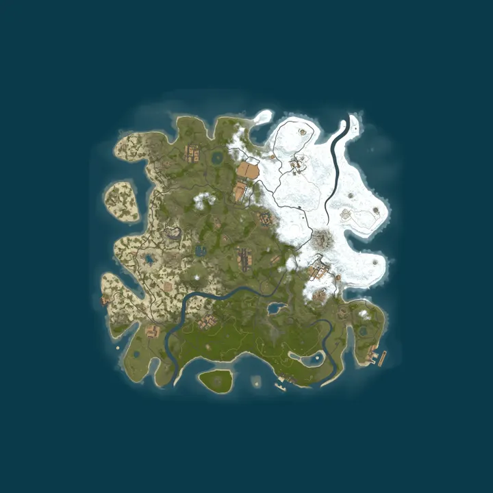 Map of A Shockbyte Rust Server