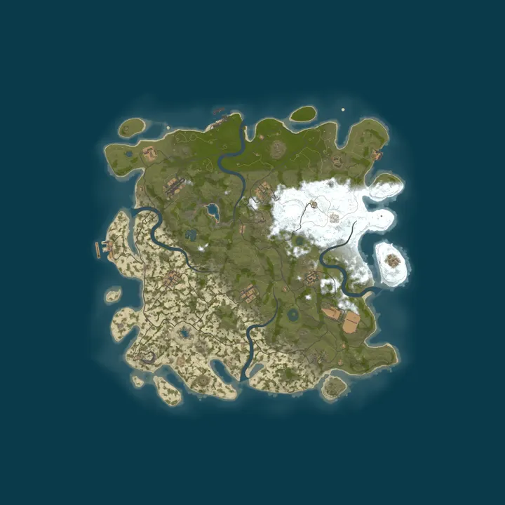 Map of EU PVE | Vanilla+ | Monthly | Raid Bases | Events | Barouders