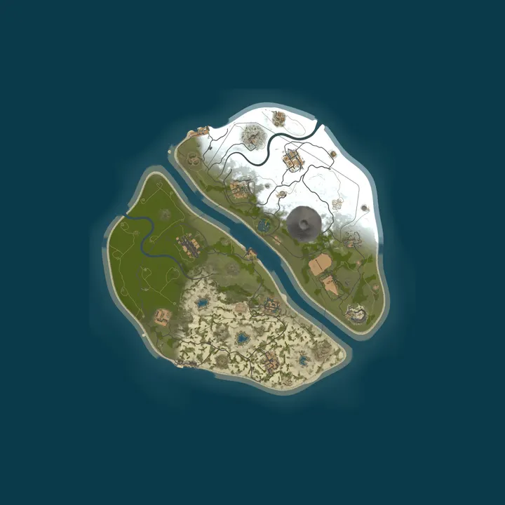 Map of Rust Enhanced - EU 2x PVE and PVP