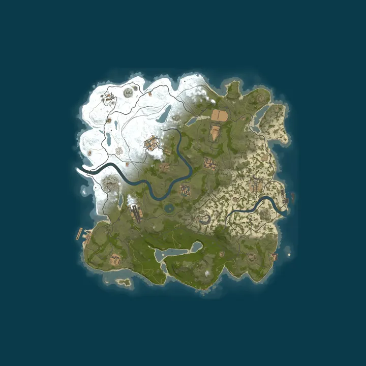 Map of [EU] RustyLife PvE x3 | Monthly