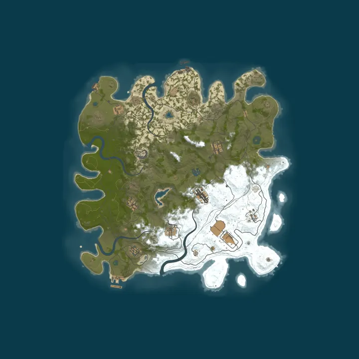 Map of CARGONIA | PvE | Vanilla+ | Monuments | Convoy | Quests