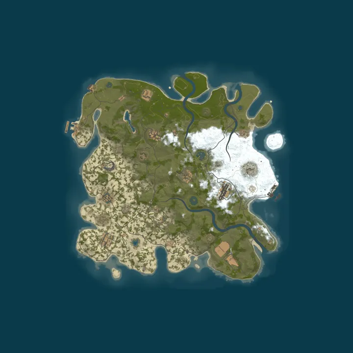 Map of [EU] Lucky Duck PvE | No Raiding | Zombies | Bosses | Events