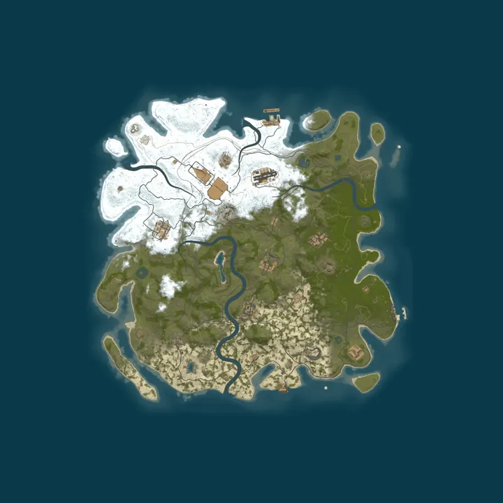 Map of Rust Server TEST