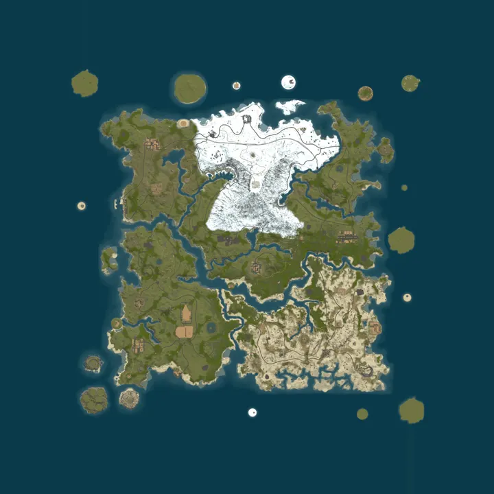 Map of BURN ZOMBIE HELL|5X|Raid Bases|Skill Tree|Loot+|KITS|TP|Jetpack