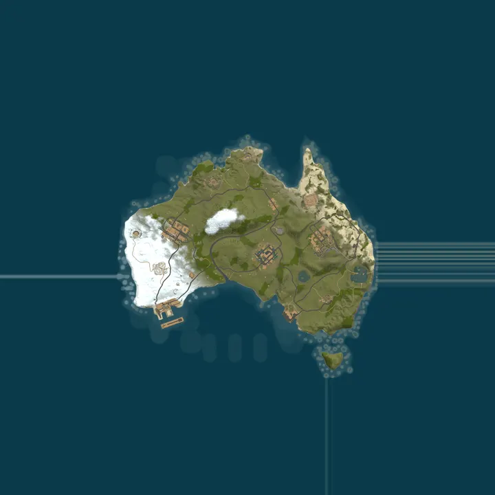 Map of Aussie Chill Rust