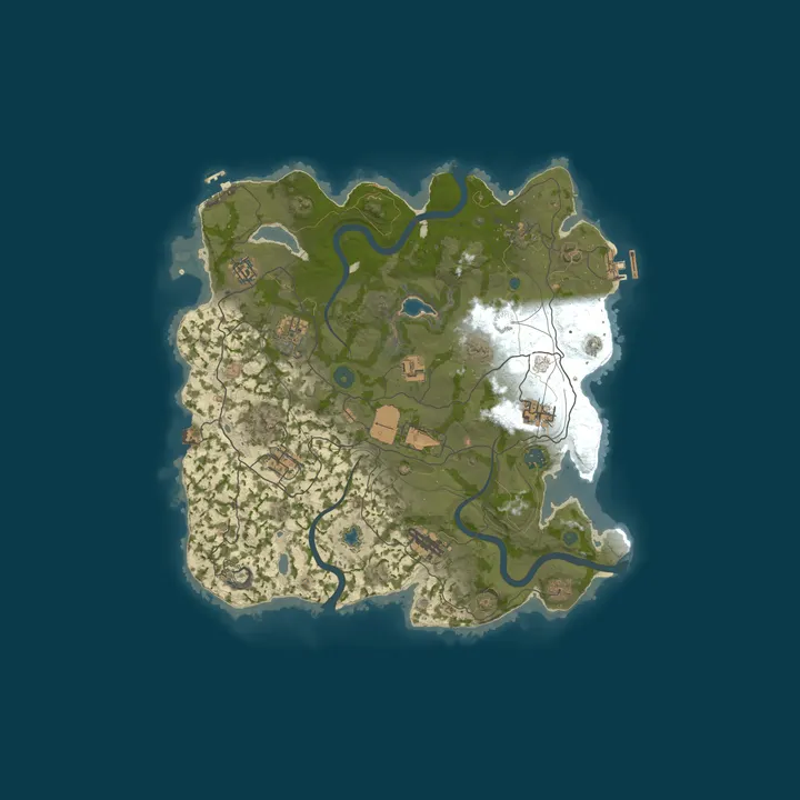 Map of XRUST.CO AU 10x Monthly Solo/Duo/Trio/Quad - Skins - Pvp - ORP