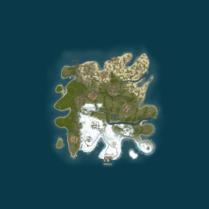 Map of 4Netplayers Rust Server