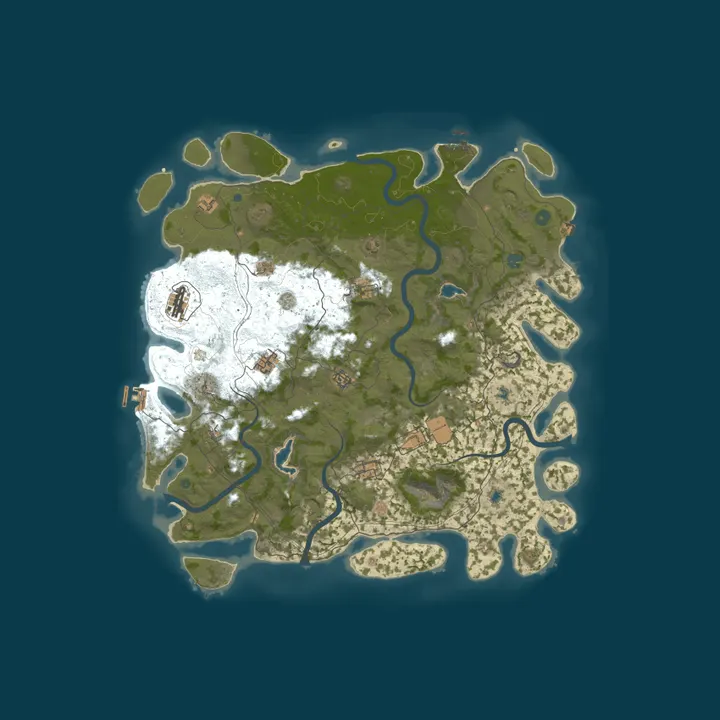 Map of Brianwryms Raidable Bases Noob Friendly PvE No Kos