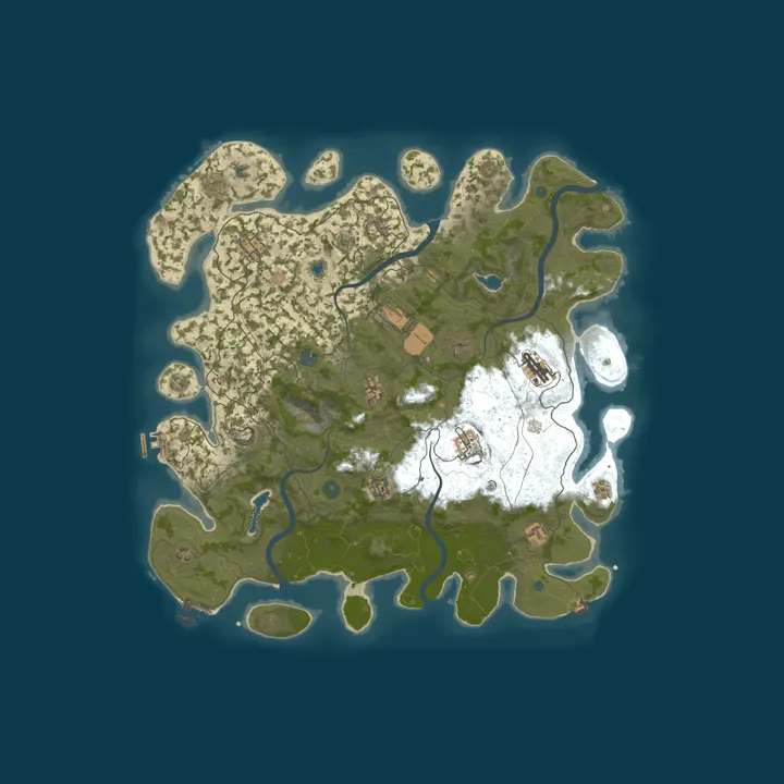 Map of Brianwryms 2x Loot Vibe n Chill PvE Free Helis Nos KOS