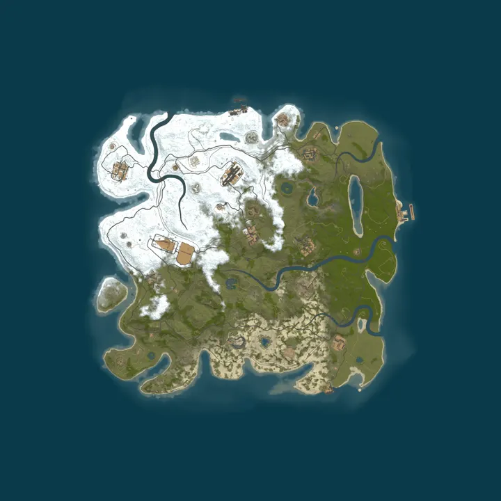 Map of Rust'N'Farm [PvE] for adventurers [Zombies|Quests|Convoy|...]