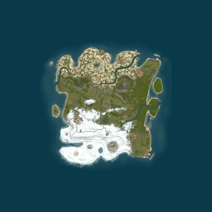 Map of EU Rusty Island I 2x  I Shared BPs
