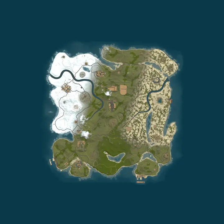 Map of A Rust Server