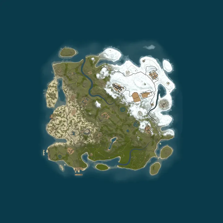 Map of 4netplayers Rust Suomi Server