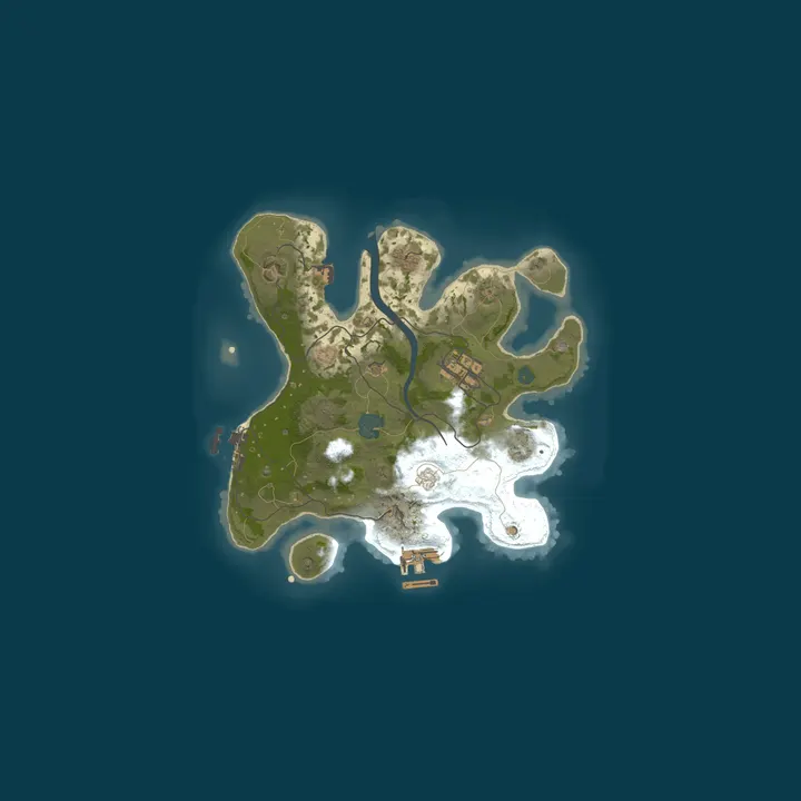 Map of Rust Holidays - PvE
