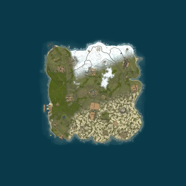 Map of Launch Your Private Rust Wipe Instantly - No Setup