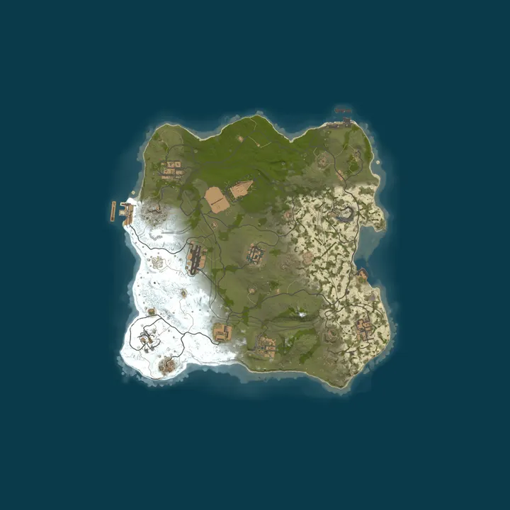 Map of Launch Your Private Rust Wipe Instantly - No Setup