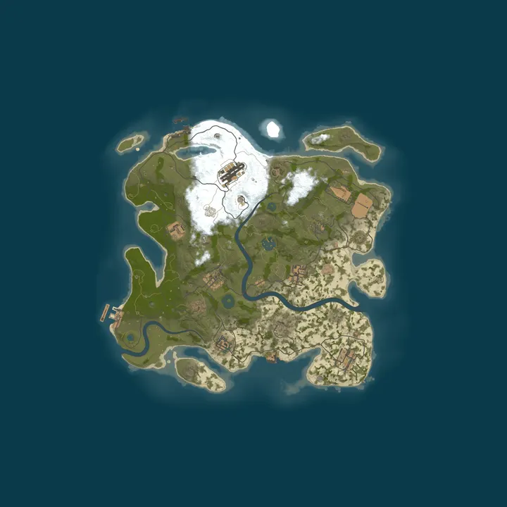 Map of Rust Server - Pinehosting.com