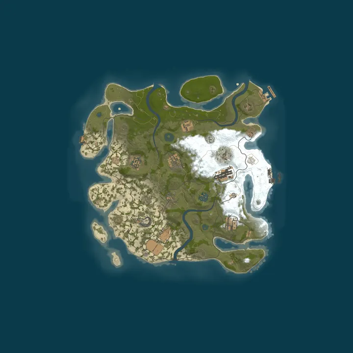 Map of RUST UNIVERSE | Vanilla+ | Raid Weekend Active | Team Max 4 | M