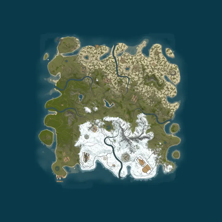 Map of [DE] RustyUnicorn PvE | Skilltree | Bosse | Konvois | Zombies