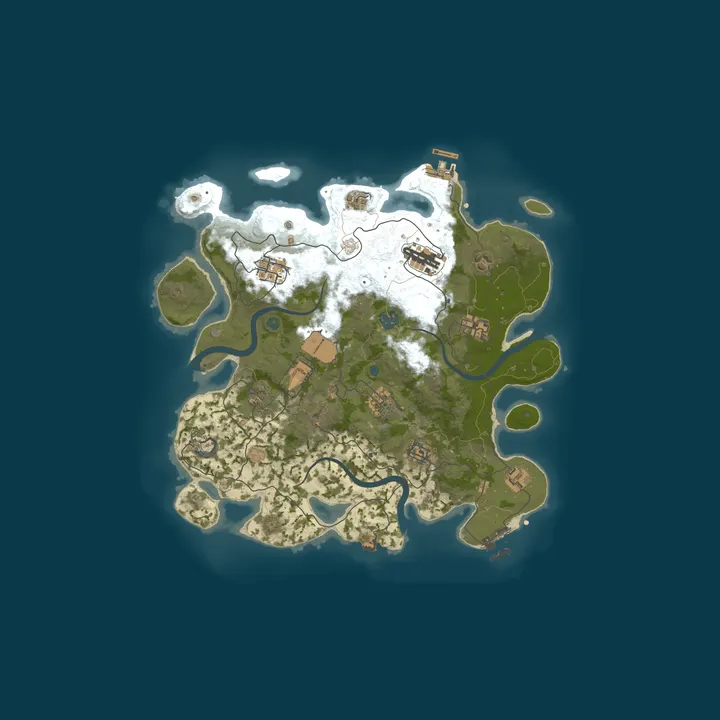 Map of Pine Hosting - Rust Server