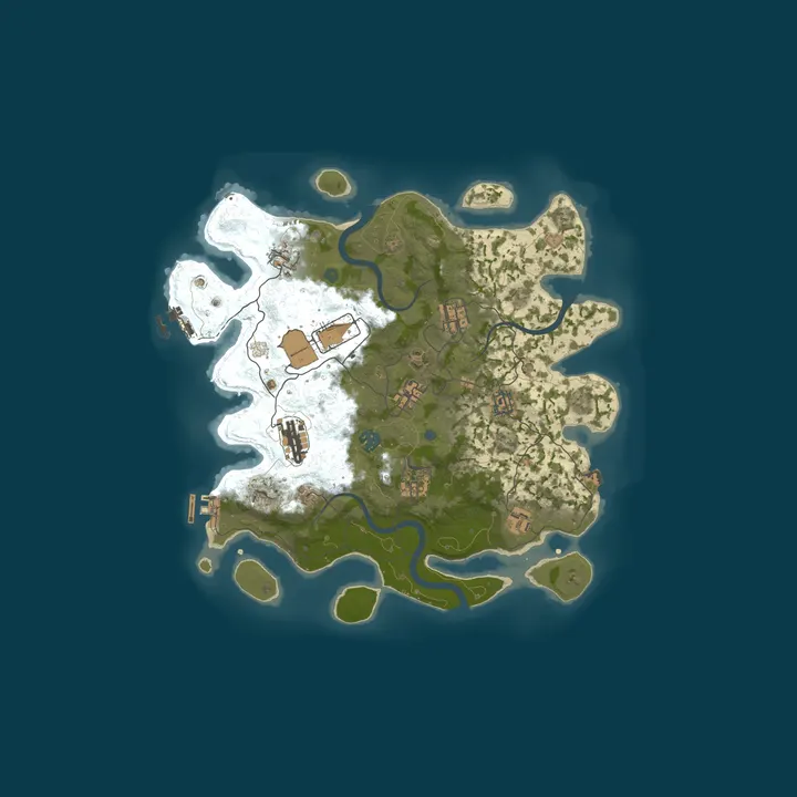 Map of RUSTICA | EU | VANILLA x1 | WEEKLY | no donate