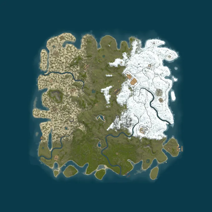 Map of RustForNoobs.com | Solo Dou Trio | Monthly NA