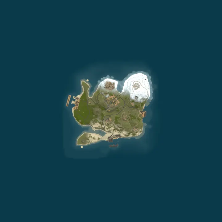 Map of A Shockbyte Rust Server