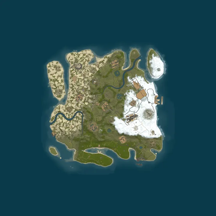 Map of [SEA] RUSTberry | 3x Gather | 2x Loot | 6-Man | Testing Phase