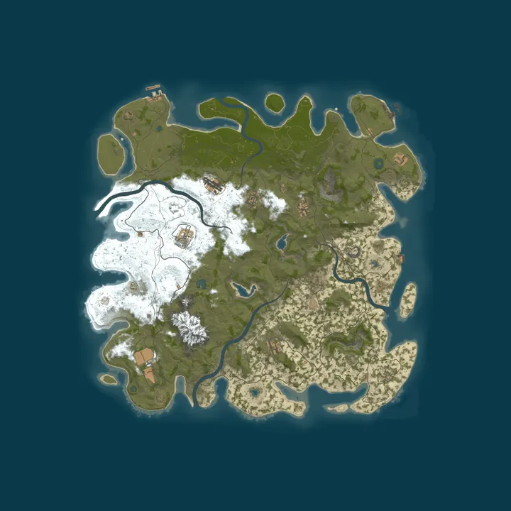 Map of Rocky's | PvE Mainland + Deep Sea PvP | 2X Monthly