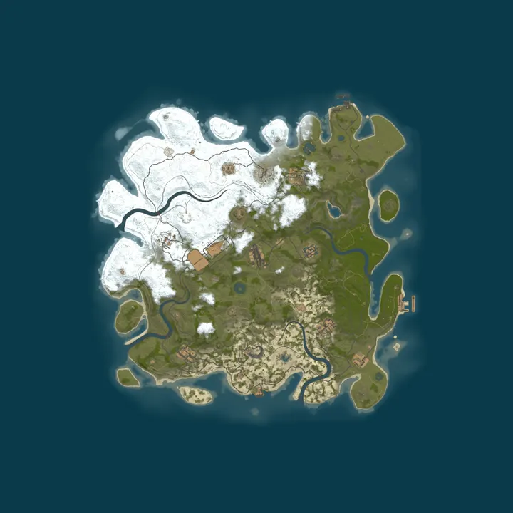 Map of Larry's Rust - 2x Vanilla Saturday | Shared BPs | 3/10