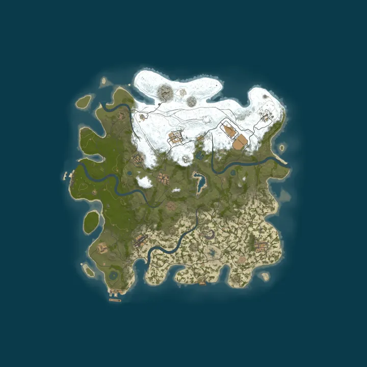 Map of |US|  Wilderness Retreat| Lots of plugins| Raidable Bases
