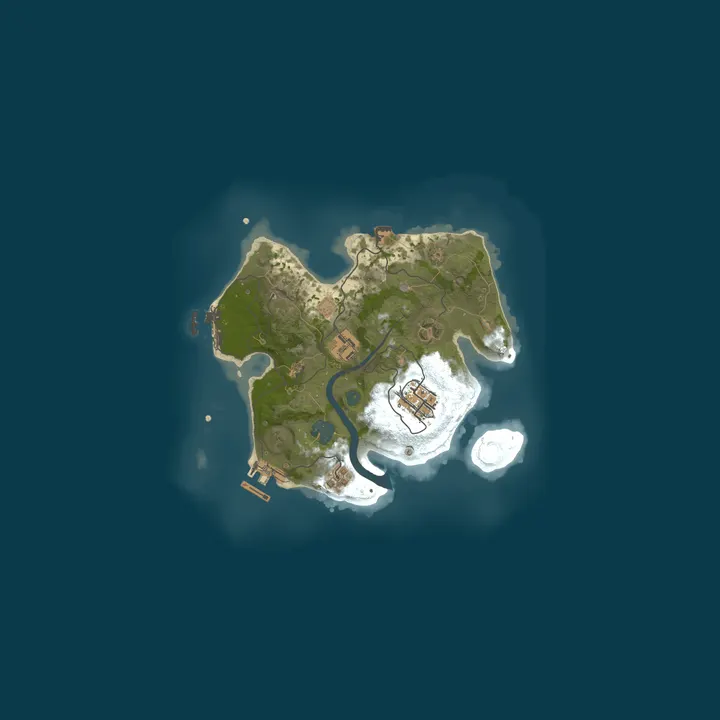 Map of Rust::Hosted by Cybrancee.com