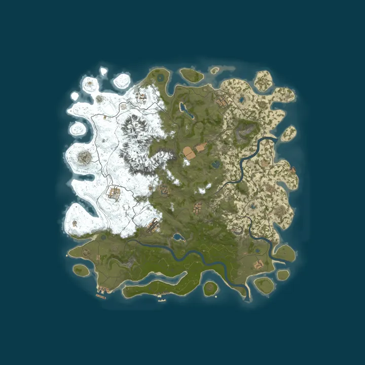 Map of ZENIX | 5X | Raidable Bases | Shop | TP & Homes | Biweekly
