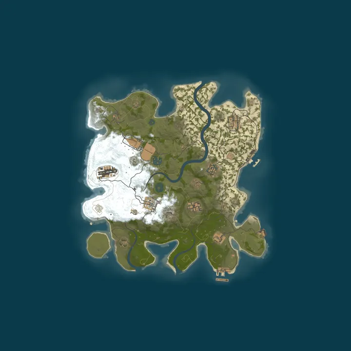 Map of Weekend Warriors | 2X Solo/Duo | 50% Upkeep | 48H Raid Protect